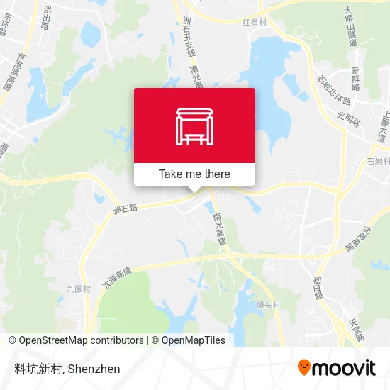 料坑新村 map