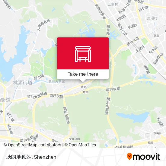 塘朗地铁站 map