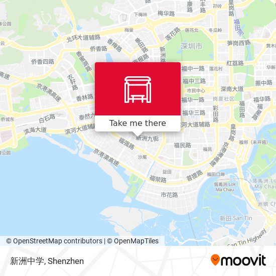 新洲中学 map