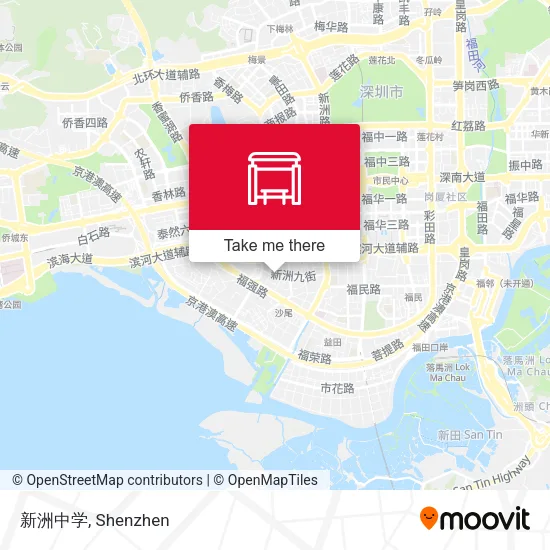 新洲中学 map