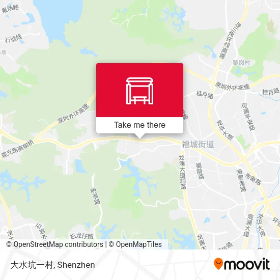 大水坑一村 map