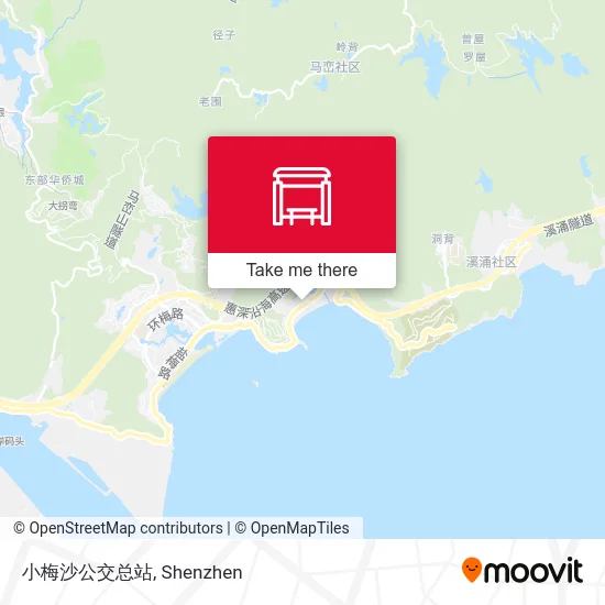 小梅沙公交总站 map