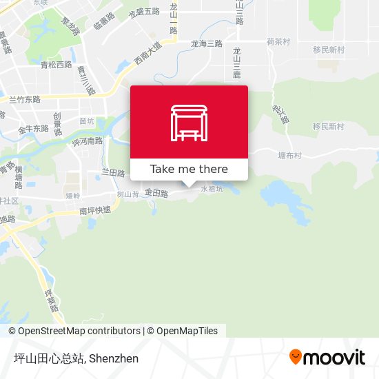 坪山田心总站 map