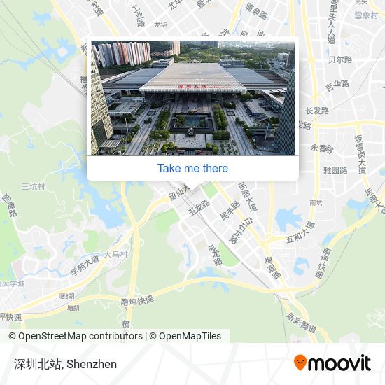 深圳北站 map