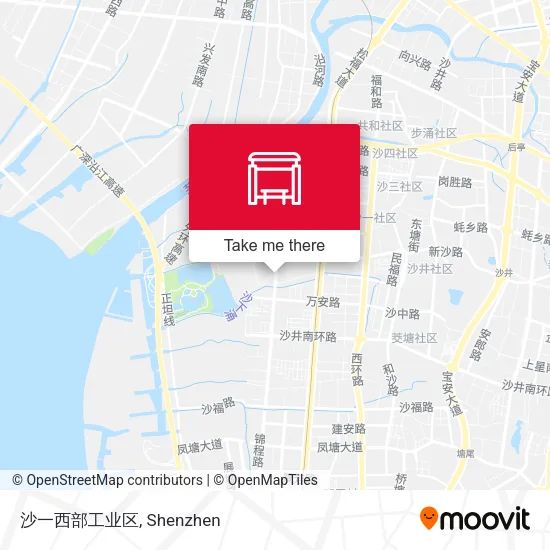 沙一西部工业区 map