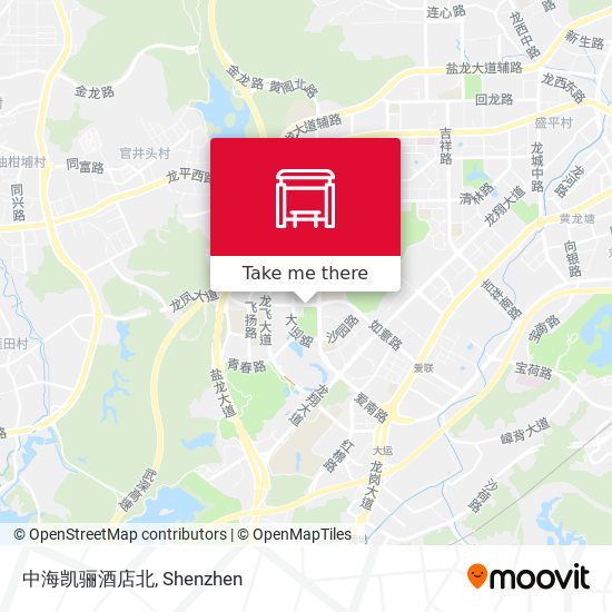 中海凯骊酒店北 map