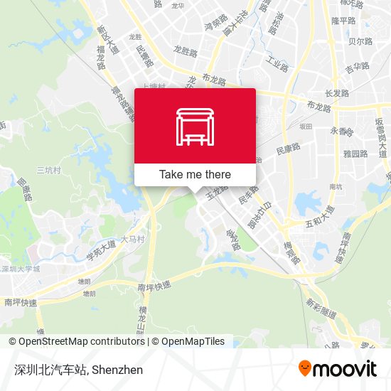 深圳北汽车站 map