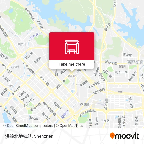 洪浪北地铁站 map