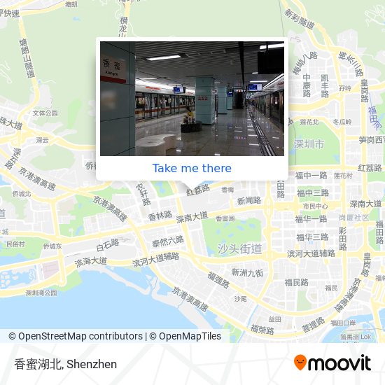 香蜜湖北 map