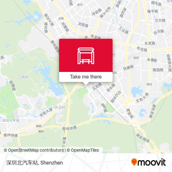 深圳北汽车站 map