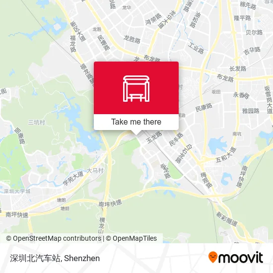 深圳北汽车站 map