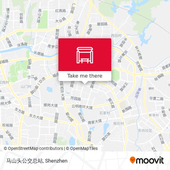 马山头公交总站 map