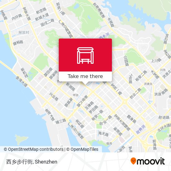 西乡步行街 map