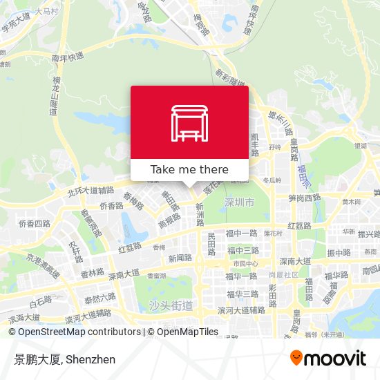 景鹏大厦 map