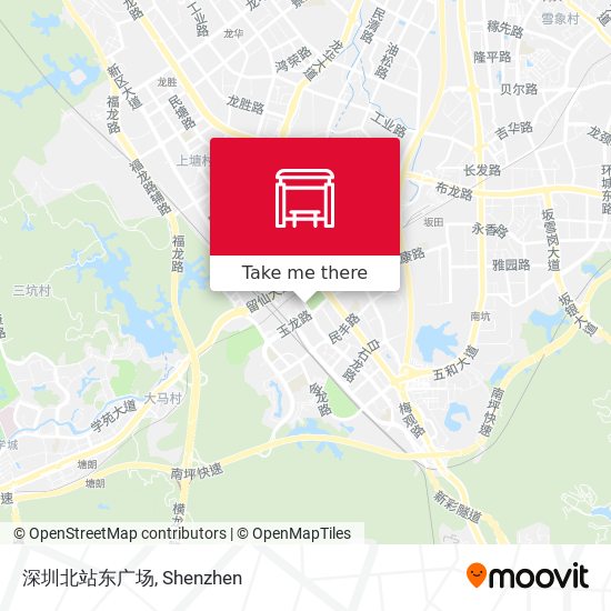 深圳北站东广场 map