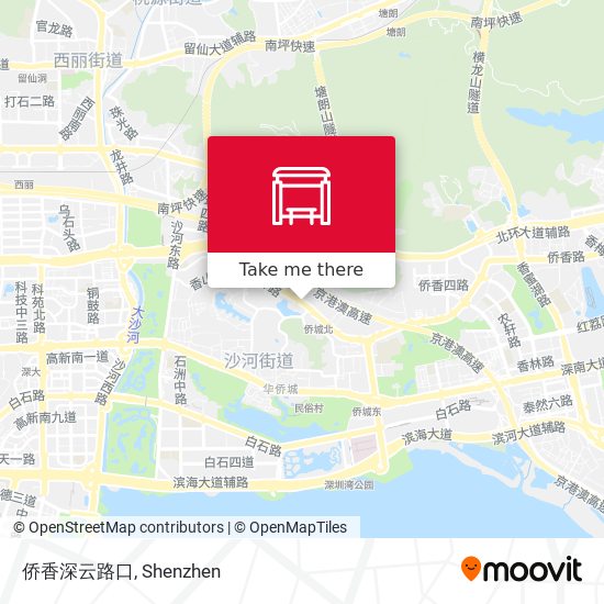 侨香深云路口 map