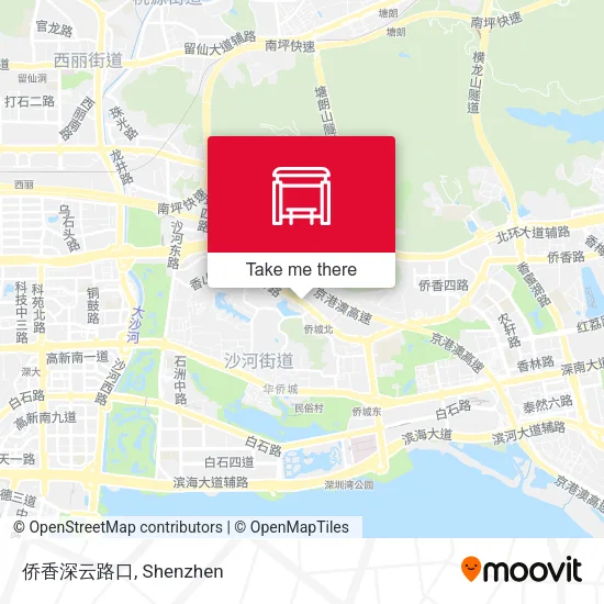 侨香深云路口 map