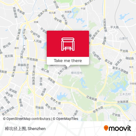 樟坑径上围 map