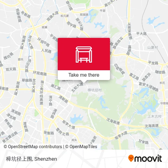 樟坑径上围 map