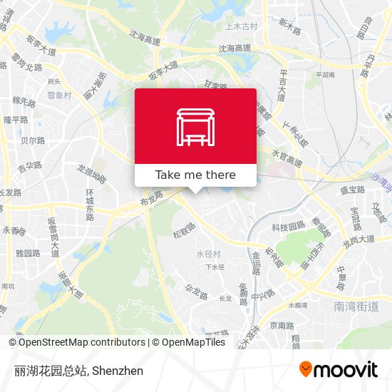 丽湖花园总站 map