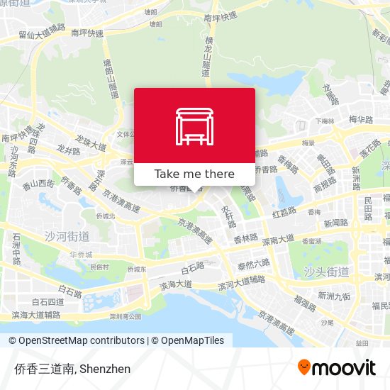 侨香三道南 map