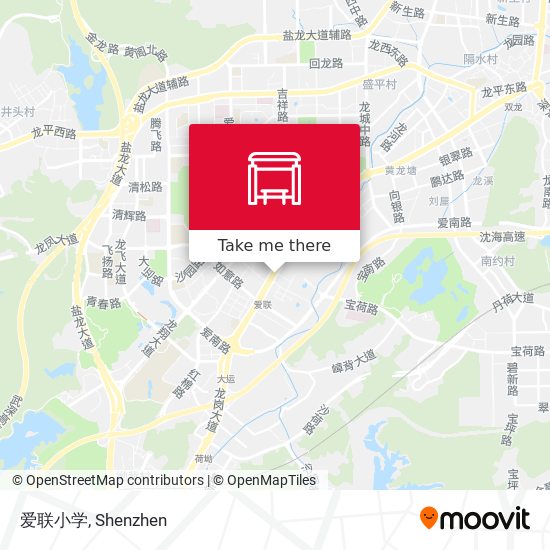 爱联小学 map