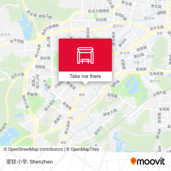 爱联小学 map