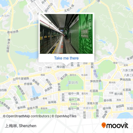 上梅林 map