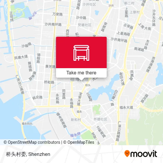 桥头村委 map