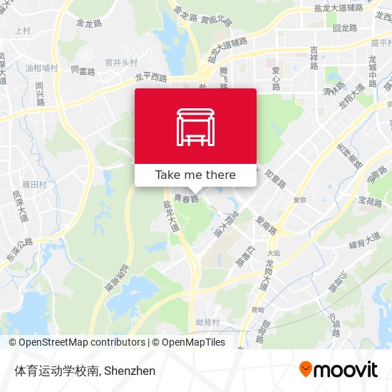 体育运动学校南 map