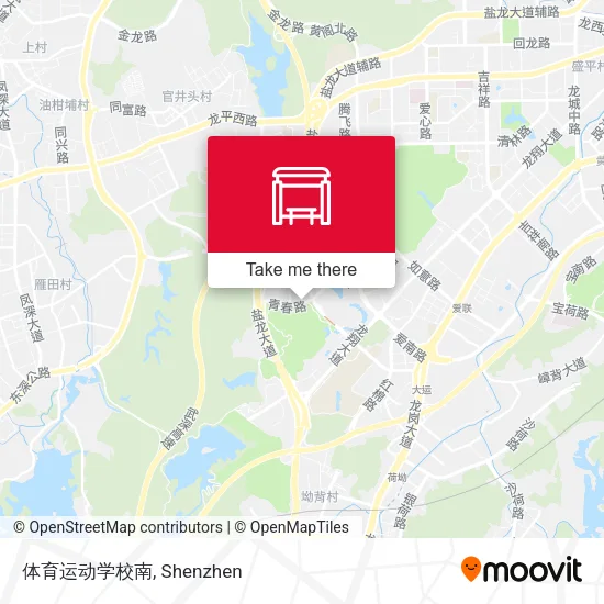 体育运动学校南 map