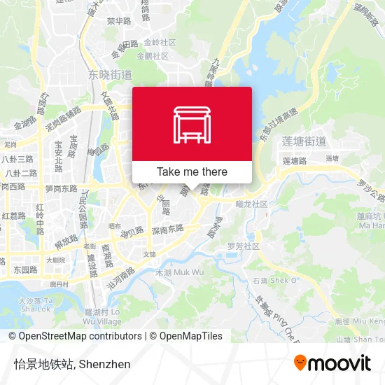 怡景地铁站 map