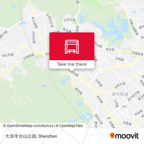 大浪羊台山公园 map