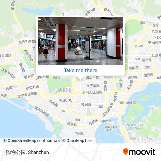 购物公园 map