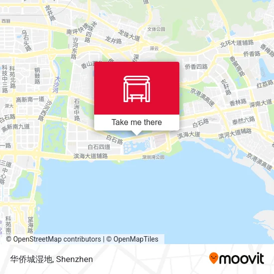 华侨城湿地 map