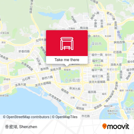 香蜜湖 map