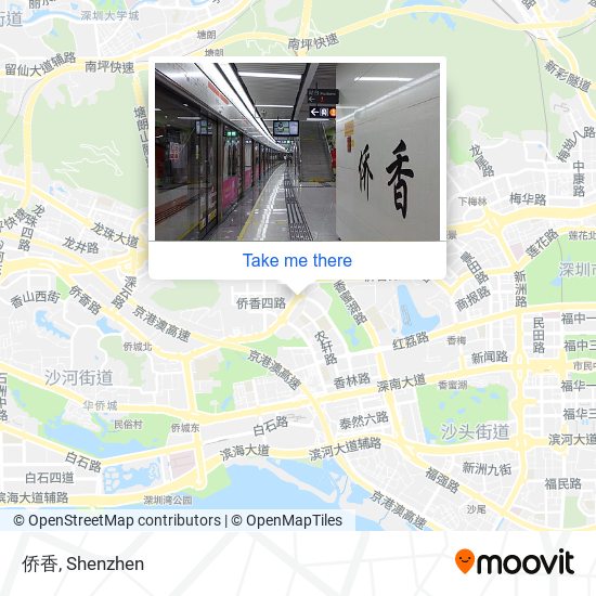 侨香 map