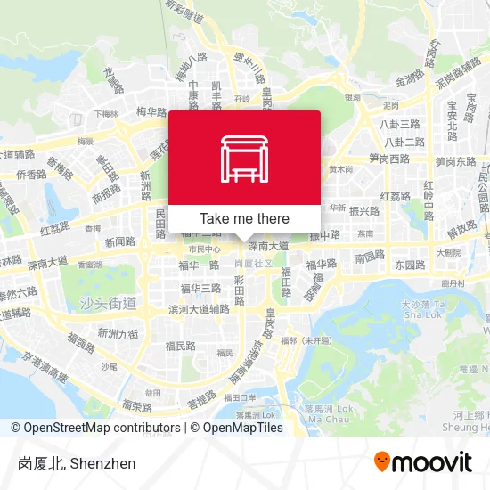 岗厦北 map