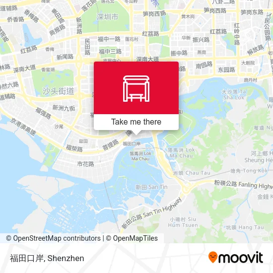 福田口岸 map