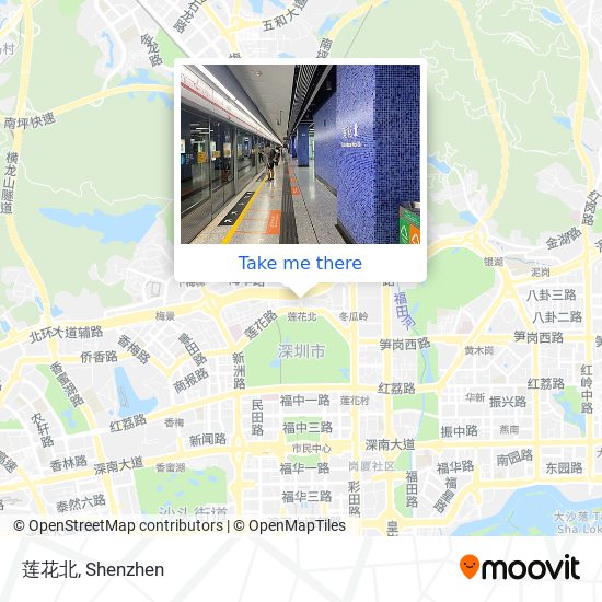 莲花北 map