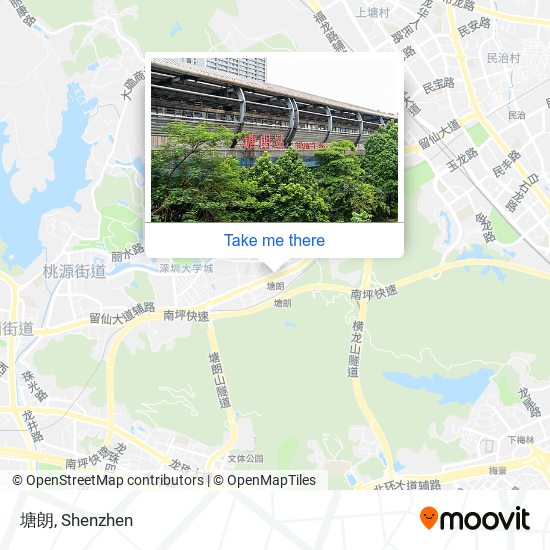 塘朗 map