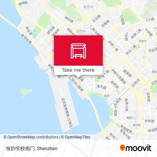 海韵学校南门 map