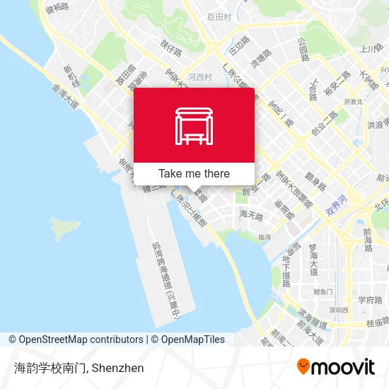 海韵学校南门 map