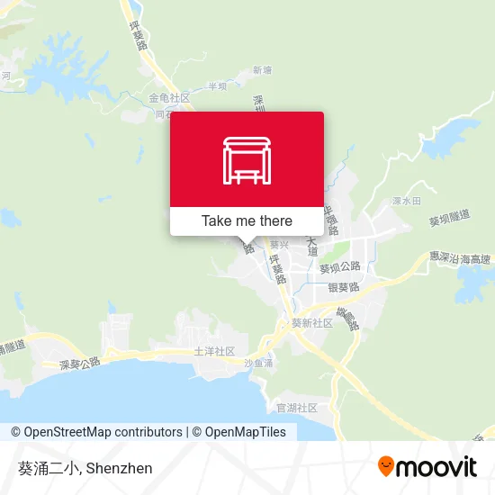 葵涌二小 map