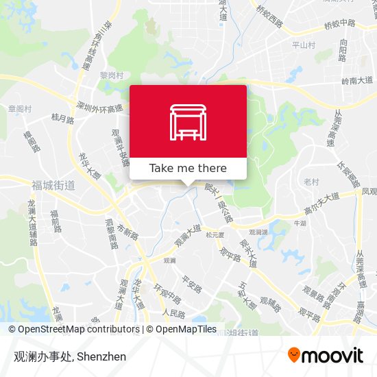 观澜办事处 map