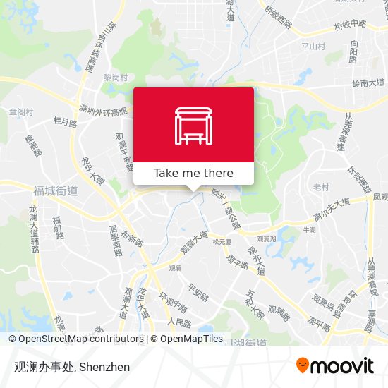 观澜办事处 map
