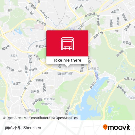 南岭小学 map