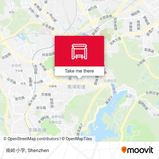 南岭小学 map