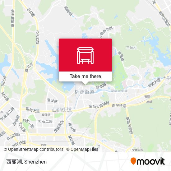 西丽湖 map