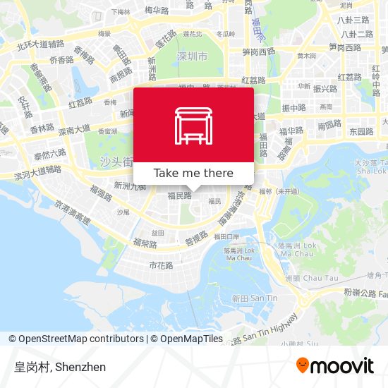 皇岗村 map